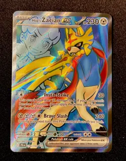 Pokemon TCG Hop's Zacian EX Holo Card 176/159 Sv09: Journey Together - Image 1