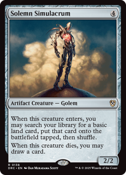 Solemn Simulacrum [Aetherdrift Commander] Magic MTG - Image 1