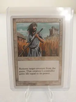 Vintage MTG Magic the Gathering Swords to Plowshares Anthologies LP - Image 1