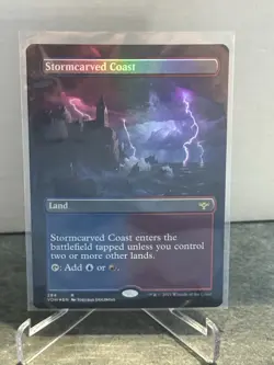 1 x Stormcarved Coast - Foil - Borderless - Innistrad: Crimson Vow - NM LC1 - Image 1