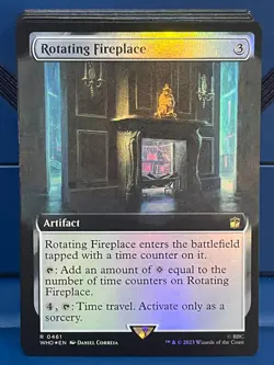 MTG Dr. Who Rotating Fireplace Extended Art Foil Rare NM/M WHO - Image 1
