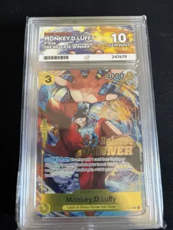Luffy (Pre-Release Tournament) P-036 One Piece Promotion Cards Winner ace 10 - Image 1