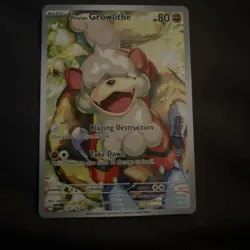 Pokemon TCG Hisuian Growlithe Twilight Masquerade IR 181/167 - Image 1