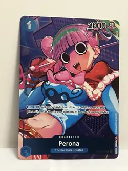 1x ENG Perona OP01-077 (Box Topper) - Romance Dawn One Piece Card Game NM - Image 1