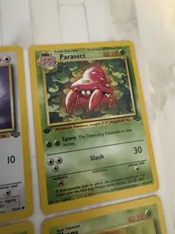 (4) Card Lot - Pokemon TCG 1st Edition (Bellsprout, Meowth, Parasect, Ekans) - Image 3