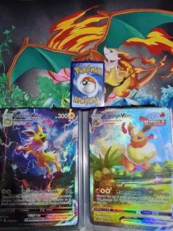 JUMBO POKEMON CARDS AND BINDER BUNDLE-34 MINT CONDITION-PIKACHU-Flareon-jolteon - Image 4