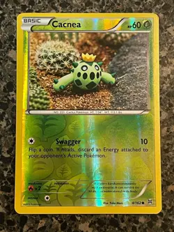 Cacnea 4/162 Yuka Morii Reverse Holo XY - BREAKthrough Pokemon Card - Image 1