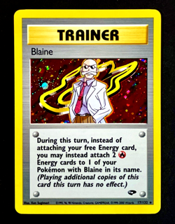 2000 Pokemon BLAINE Gym Challenge Set HOLO RARE Unlimited Edition Card 17/132 - Image 1