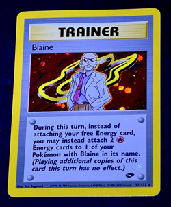 2000 Pokemon BLAINE Gym Challenge Set HOLO RARE Unlimited Edition Card 17/132 - Image 3