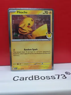 Pikachu (Pokemon Day 2026) 051/162 Miscellaneous Cards & Products Holo - Image 2