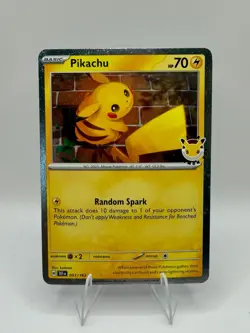 Pikachu 051/162 Pokemon Day 2026 Cosmos Holo - Near Mint NM - Image 1