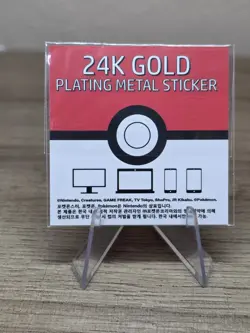 Charizard 24k Gold Plated Sticker Korean Striking Candy Pokemon Rare Card - Image 2