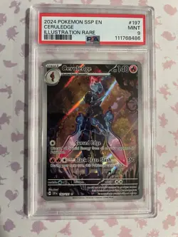 Pokemon Ceruledge Illustration Surging Sparks 197/191 PSA 9 - Image 1