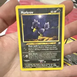 Pokemon Murkrow Neo Genesis Rare 24/111 50 HP Unlimited English Regular TCG Card - Image 1