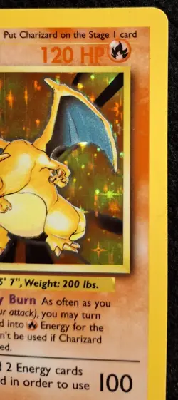 Pokemon TCG Charizard 4/102 - Base Set - Holo Rare - MP - Image 4