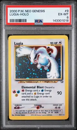 2000 POKEMON NEO GENESIS #9 LUGIA-HOLO PSA 6 - Image 1