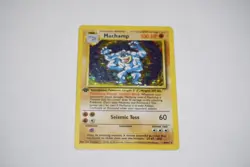 Pokemon TCG Machamp Holo Rare 1st Edition Base Set 8/102 - Image 1