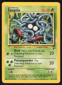 Pokemon TCG Base Set 2 #096/130 Tangela NM - Image 1