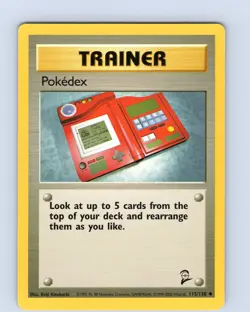 Pokemon TCG Pokedex 115/130 Base Set 2 Unlimited Uncommon Card WOTC LP-NM - Image 1