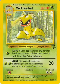 Victreebel - 32/130 Base Set 2 - WOTC Unlimited - Pokemon TCG - 2000 - Image 1