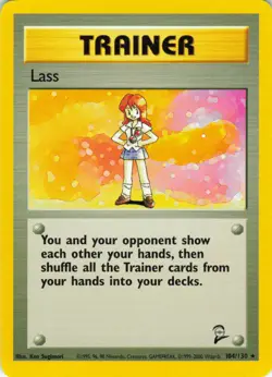 Lass - 104/130 Base Set 2 - WOTC Unlimited - Pokemon TCG - 2000 - Image 1