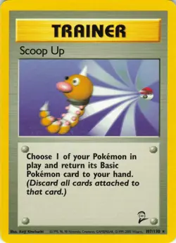 Scoop Up - 107/130 Base Set 2 - WOTC Unlimited - Pokemon TCG - 2000 - Image 1