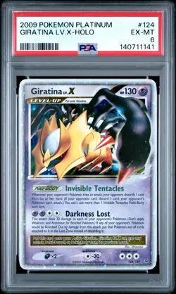 2009 Pokemon Platinum Giratina LV. X #124 PSA 6 - Image 1