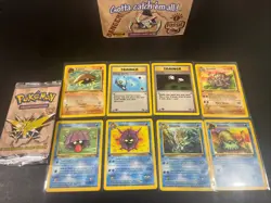 Lot Of 1999 Pokemon Fossil First Edition-Zapdos Artwork, Kabuto Pack fresh. - Image 2