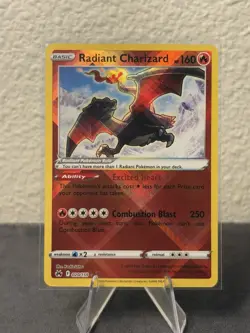 Pokemon TCG Radiant Charizard 020/159 - SWSH Crown Zenith TCG NM - Image 1