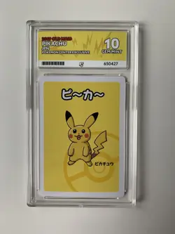 Pokemon Pikachu TCG Old Maid - Pokemon Center - ACE 10 Gem Mint - Image 1
