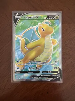 Dragonite V (Full Art) 076/078 Pokemon GO Holo LP/MP - Image 1