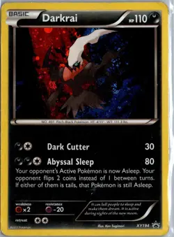 Darkrai - XY194 - Black Star Promo Holo - Pokemon TCG HP/ Damaged - Image 1