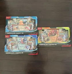 Pokemon TCG Snorlax ex Greninja ex Incineroar ex Special Collection Box Lot Of 3 - Image 1