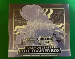 Pokemon TCG Sword Shield Shadow Rider Chilling Reign Pokemon Center ETB Sealed - Image 1