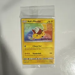 NEW SEALED 2017 Pokemon Ash's Pikachu I Choose You Movie Promo SM108 - Image 1