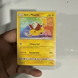 NEW SEALED 2017 Pokemon Ash's Pikachu I Choose You Movie Promo SM108 - Image 3