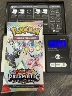 Heavy 22.35! Pokemon Prismatic Evolutions Booster Pack Sealed! Demi-God PackU! - Image 1
