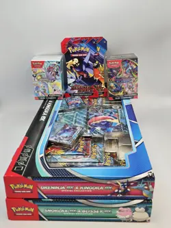 LOT: Pokemon Snorlax/Blissey ex & Greninja/Kingdra ex Special Collection & MORE - Image 1