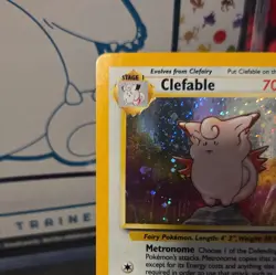 Pokemon Holo Clefable Base Set 2 5/130 NM/LP - Image 3
