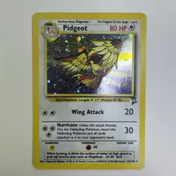 Pokemon Base Set 2 #14/130 Holo Rare Pidgeot Vintage LP+ - Image 1