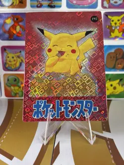Pokemon Charizard Vintage Pocket Monsters Vending HOLO Prism Sticker 99 Nintendo - Image 2