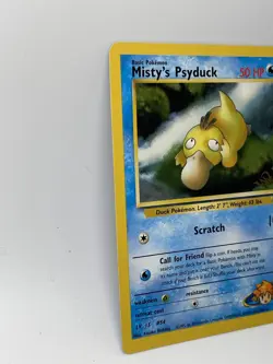 Misty's Psyduck (54/132) (W Stamp Promo) Gym Heroes Unlimited​ Pokemon Vintage - Image 3
