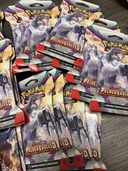 (36 Packs) SLEEVED Pokemon TCG: Scarlet & Violet Paldea Evolved Booster PACKS - Image 3