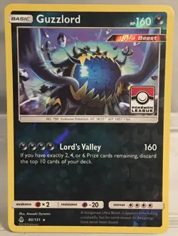 Guzzlord Holo Reverse SM|FL Pokemon League Promo In Never Played Condition! - Image 1