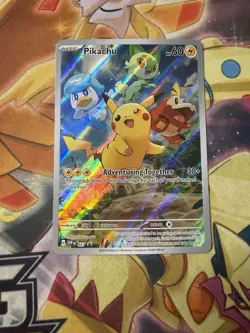 Pikachu Holo SVP027 Pokemon 2023 Scarlet & Violet Black Star Promo NM - Image 1