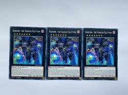 3 x DOOD-EN048 - Kerzebs, the Gaoled Glutton Common 1st Ed YuGiOh - Image 1