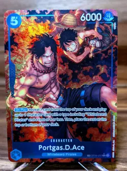 Portgas D. Ace OP08-052 Treasure Rare TR Royal Blood One Piece TCG English NM - Image 1