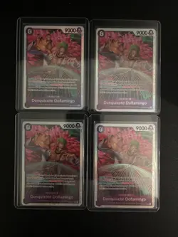 4x Donquixote Doflamingo OP10-071 SR (Full Playset) One Piece TCG English NM - Image 1
