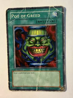 Pot of Greed SD4-EN018 Structure Deck: Fury from the Deep 1st Edition DMG - Image 1