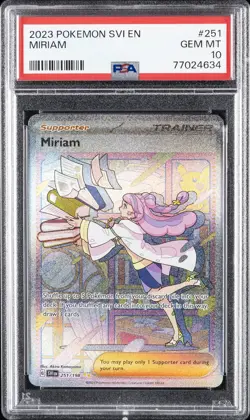 2023 POKEMON SVI EN-SCARLET & VIOLET SPECIAL ILLUSTRATION RARE MIRIAM PSA 10 - Image 1